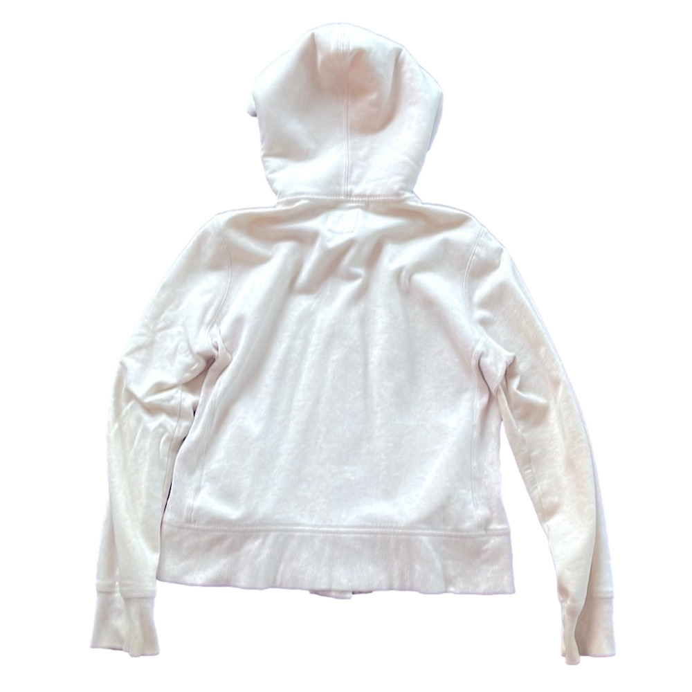 So cream button down hooded sweat shirt - Picture 3 of 9